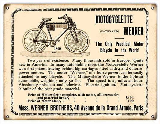 Werner Motorcyclette Bike 9×12