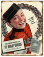 Christmas Philip Morris Cigarette 9×12