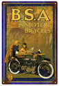 B.S.A. Motor Bicycle Motorcycle 12×18