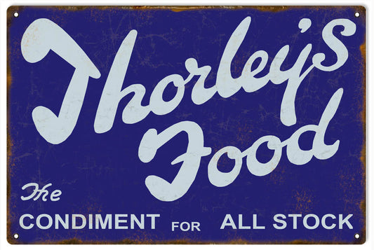 Thorleys Food Vintage Style Metal Sign 12 x 18
