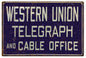 Western Union Telegraph 12x18