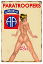Paratrooper Pin Up Girl 12x18