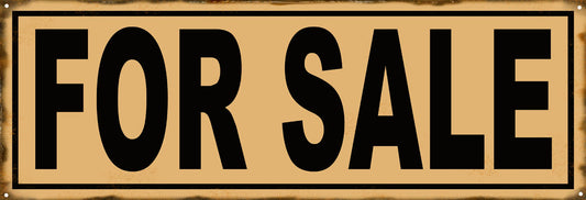For Sale Vintage Style Metal Sign 6 × 18