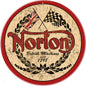 Norton Motorcycle 14 x 14