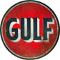 Gulf Motor Oil And Gasoline 14 x 14