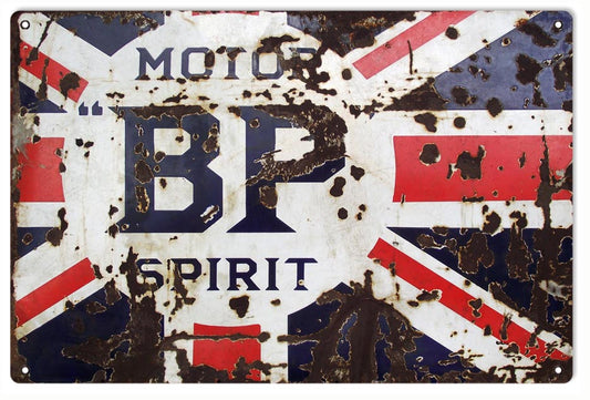 BP Motor Vintage Style Metal Sign 12 x 18