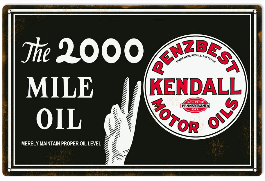 2000 Penzbest Kendall Motor Oil 12x18