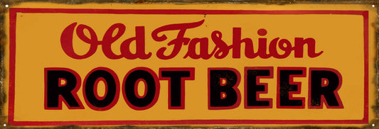 Old fashion Root Beer Vintage Style Metal Sign 6 × 18