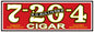 7-20-4 Sullivan Cigar 6×18