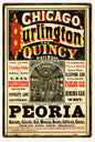 C.B. And Q Railroad 12x18