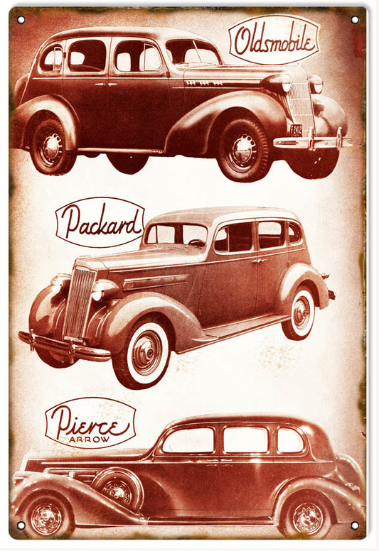 Oldsmobile Packard Pierce Vintage Style Metal Sign 12 x 18