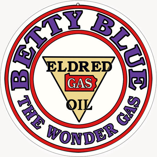 Betty Blue Motor Oil Vintage Style Metal Sign 18 x 18