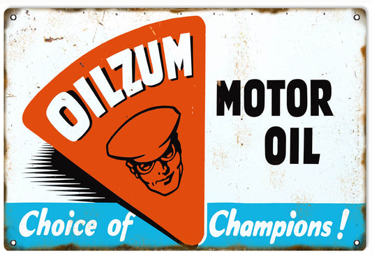 Oilzum Oil Vintage Style Metal Sign 16 × 24