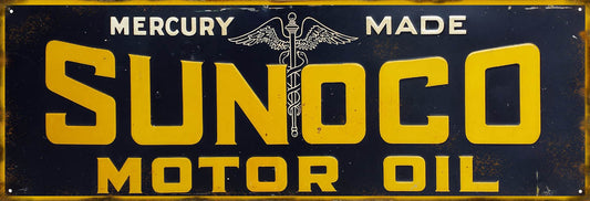 Sunoco Motor Oil Vintage Style Metal Sign 8 × 24