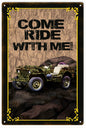 Come Ride With Me Jeep 12x18