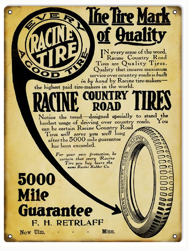 Racine Country Road Tires 9×12