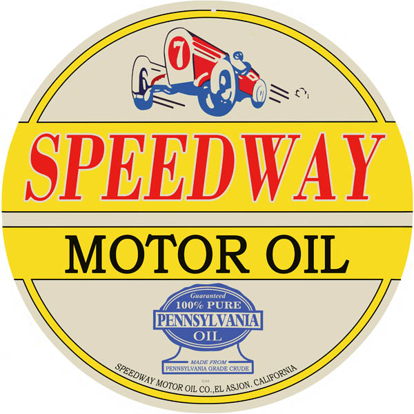 Speedway Motor Oil 18 x 18