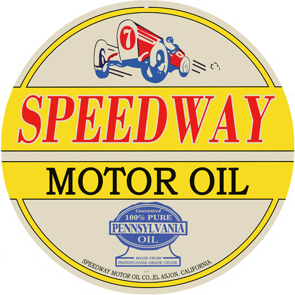Speedway Motor Oil 14 x 14