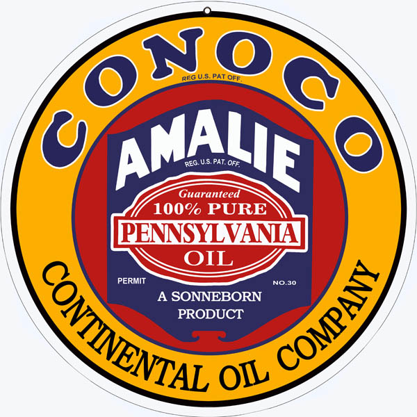 Conoco Amalie Continental Oil Company 18x18