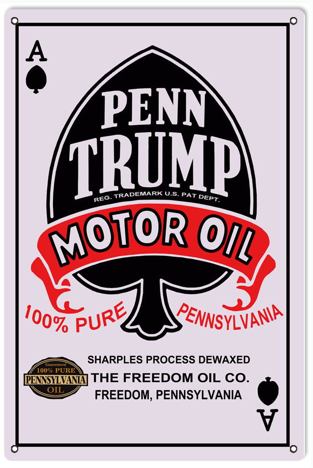 Penn Trump Ace Motor Oil 12x18