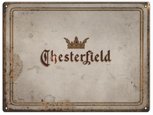 Chesterfield Cigar Vintage Style Metal Sign 9 × 12