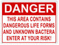 Danger Enter At Own Risk 9×12