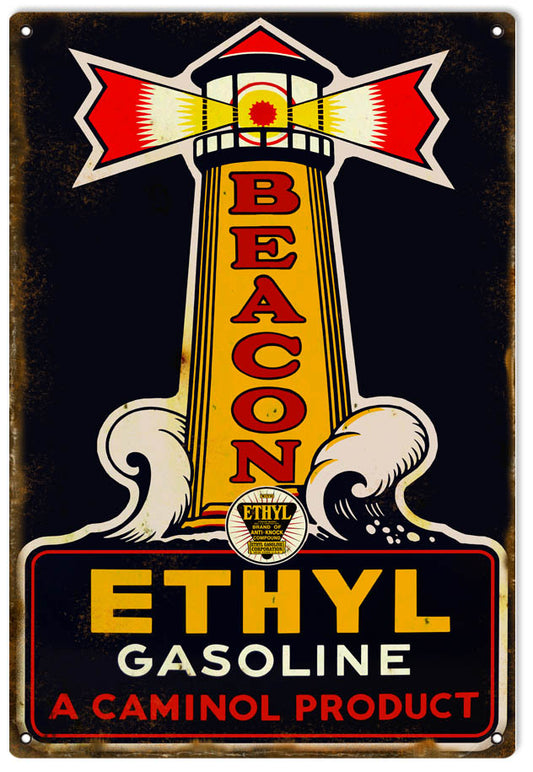 Beacon Ethyl Gasoline 12x18
