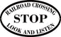 Railroad Crossing Stop 11×18
