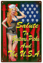Guitars Picks USA Pin Up Girl 12x18