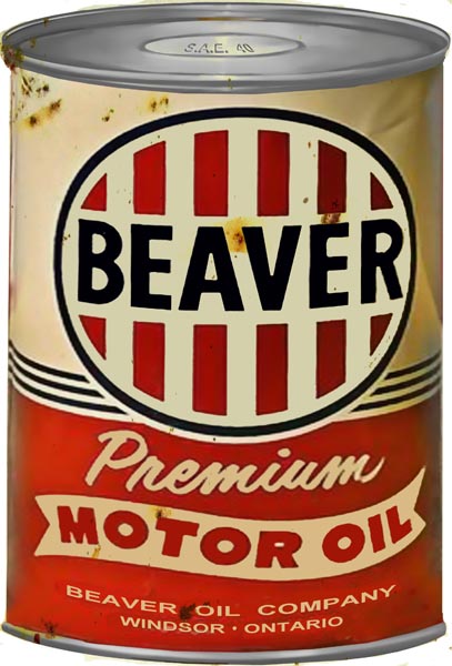 Beaver Premium Motor Oil 7x10.5
