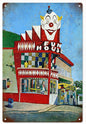 Old Circus Fun House 12x18