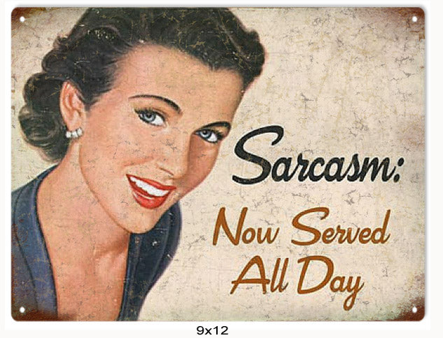 Sarcasm Now Served All Day 9×12