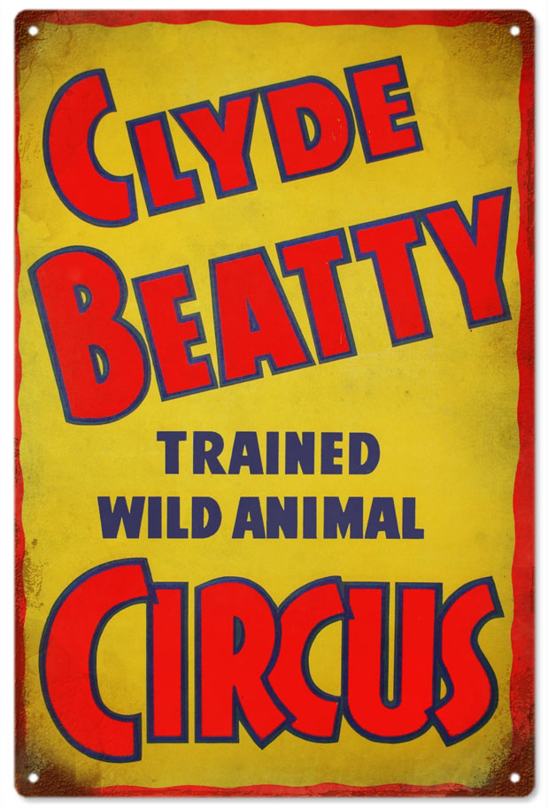 Clyde Beatty Circus 12x18