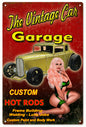 The Car Garage Pin Up Girl 12x18