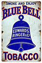 Blue Bell Tobacco 12x18