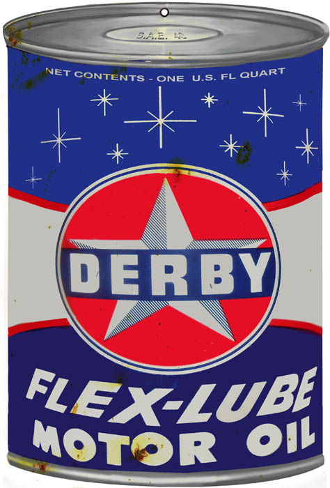 Der Flex Motor Oil Can Vintage Style Metal Sign 7 x 10