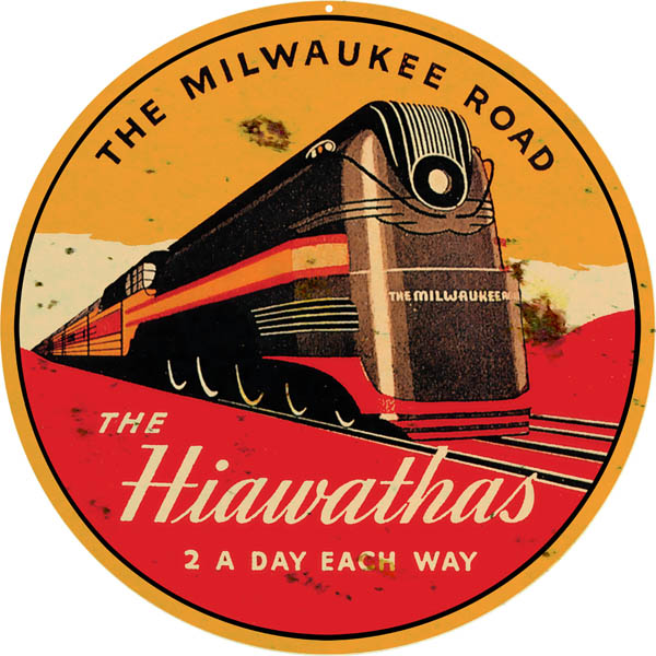 Hiawathas 2 A Day Railroad 14 x 14