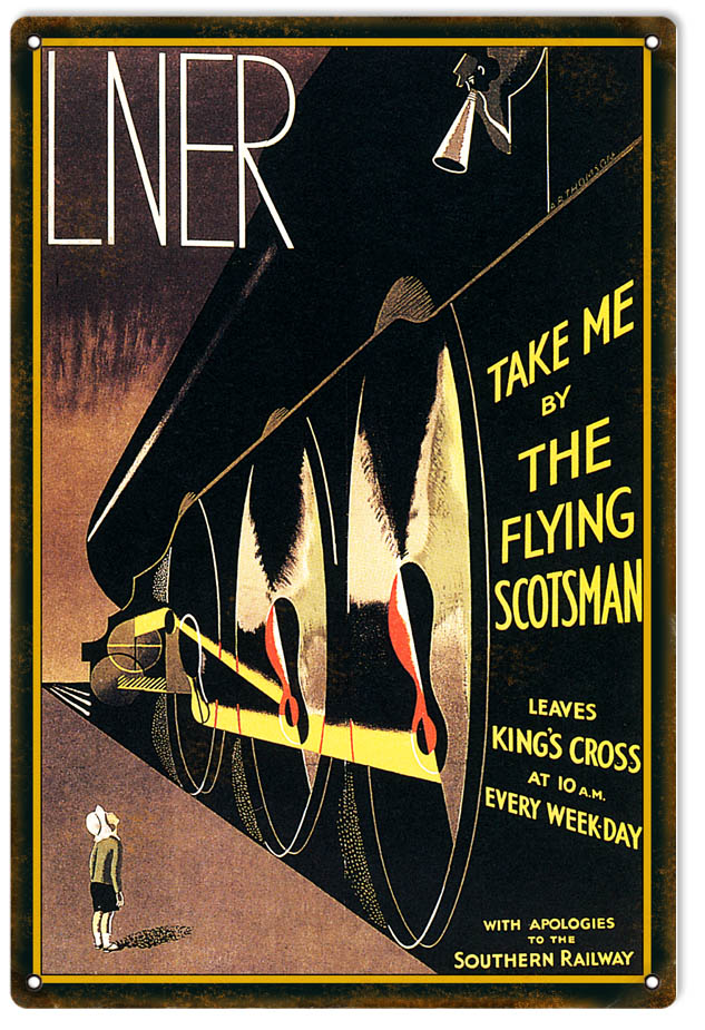 LNER Railroad 12×18