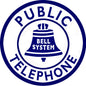 Public Telephone Bell System 14 x 14