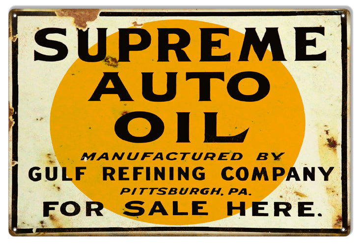 Supreme Auto Oil Gas Station 12×18