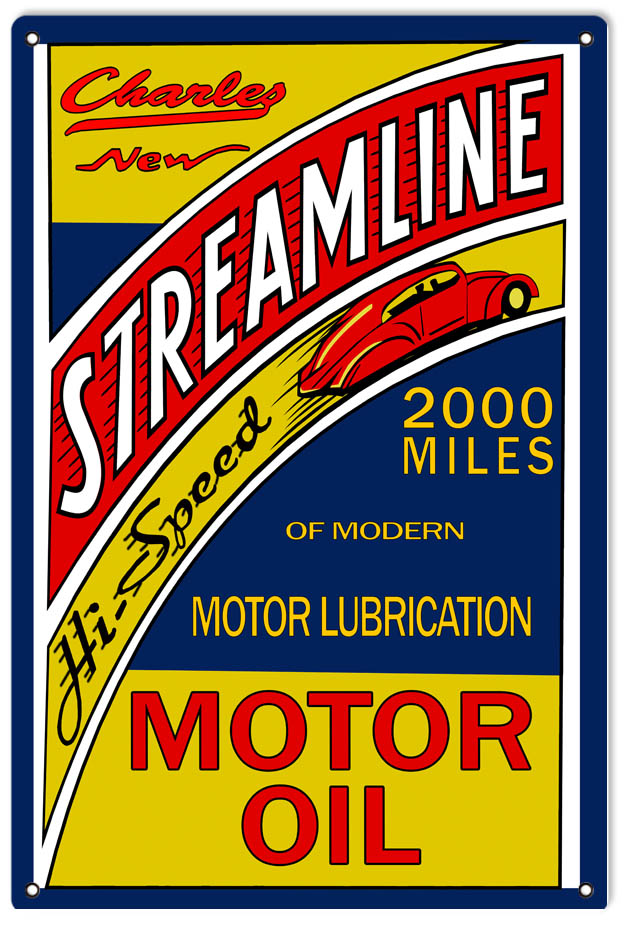 Charley Streamline 2000 Motor Oil 12×18