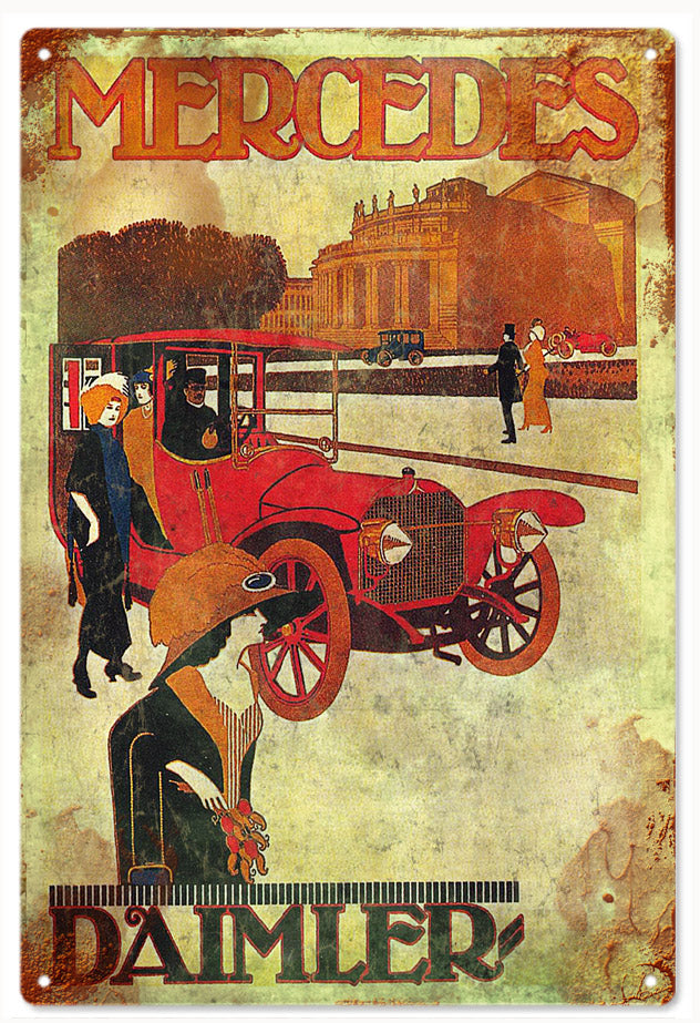 Mercedes Daimler Car 12x18