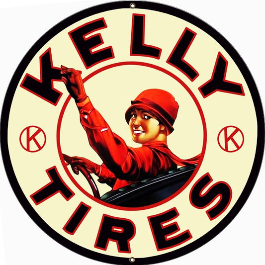Kelly Tires Vintage Style Metal Sign 24 x 24