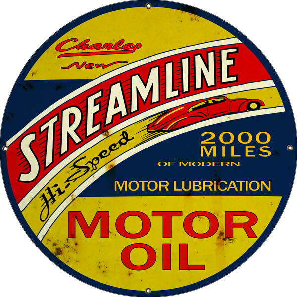 Charley Streamline Motor Oil 30 x 30