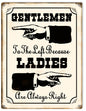Ladies Are Always Right 9×12