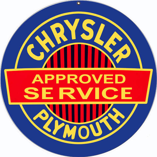 Chrysler Plymouth Vintage Style Metal Sign 30 x 30