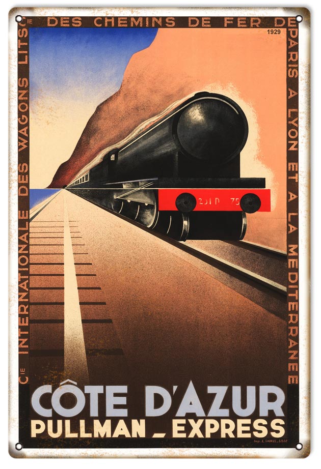 Cote DAzur Express railroad 12x18