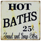 Hot Baths 25 Cents 12×12