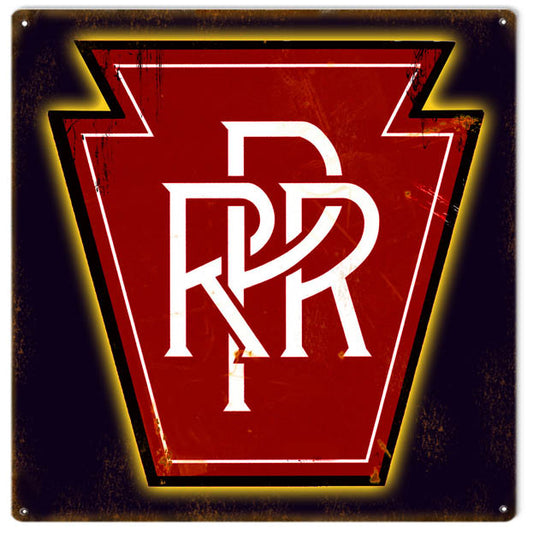 RPR Railroad Vintage Style Metal Sign 12 × 12