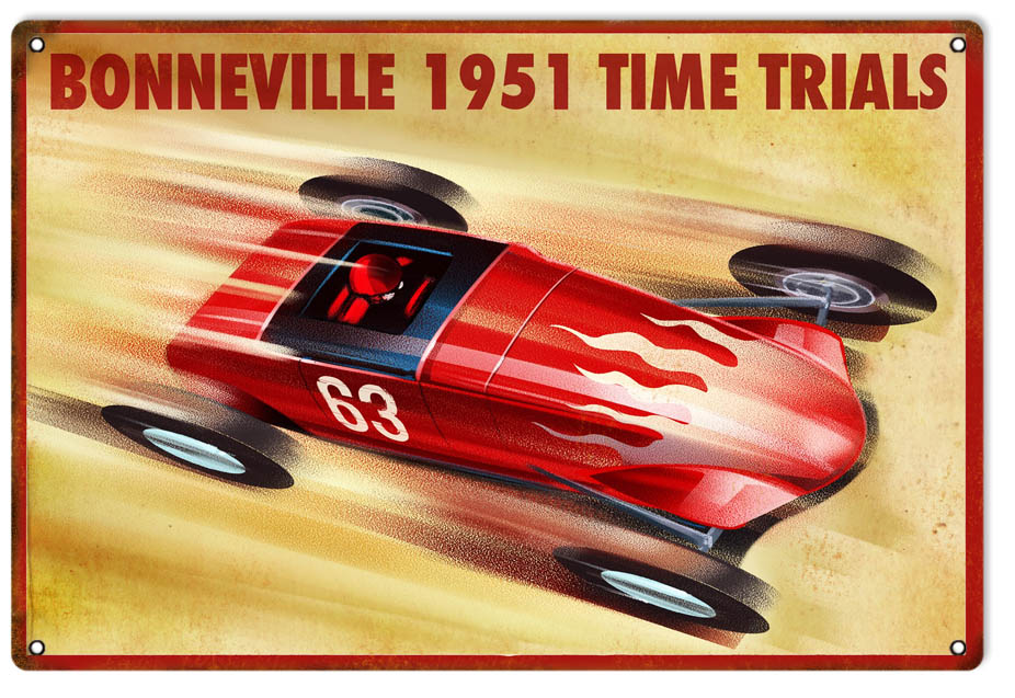 Bonneville 1951 Raceway 12x18